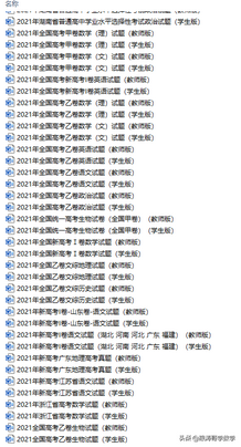 2021全国高考真题「72份」语数英地史文综理综都在这里了可下载,2021全国各地高考真题及参考答案