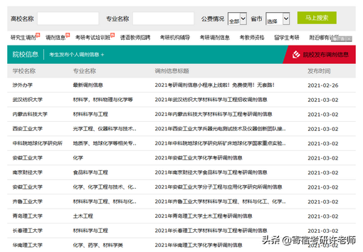 有院校已开通预调剂系统调剂信息这样查找最全面,学校预调剂系统怎么找