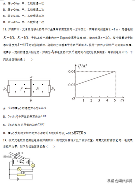 2022年高考物理模拟试卷01,2021届物理高考模拟测试卷