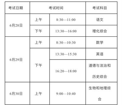定了锦州中考时间及详细说明,锦州中考时间安排