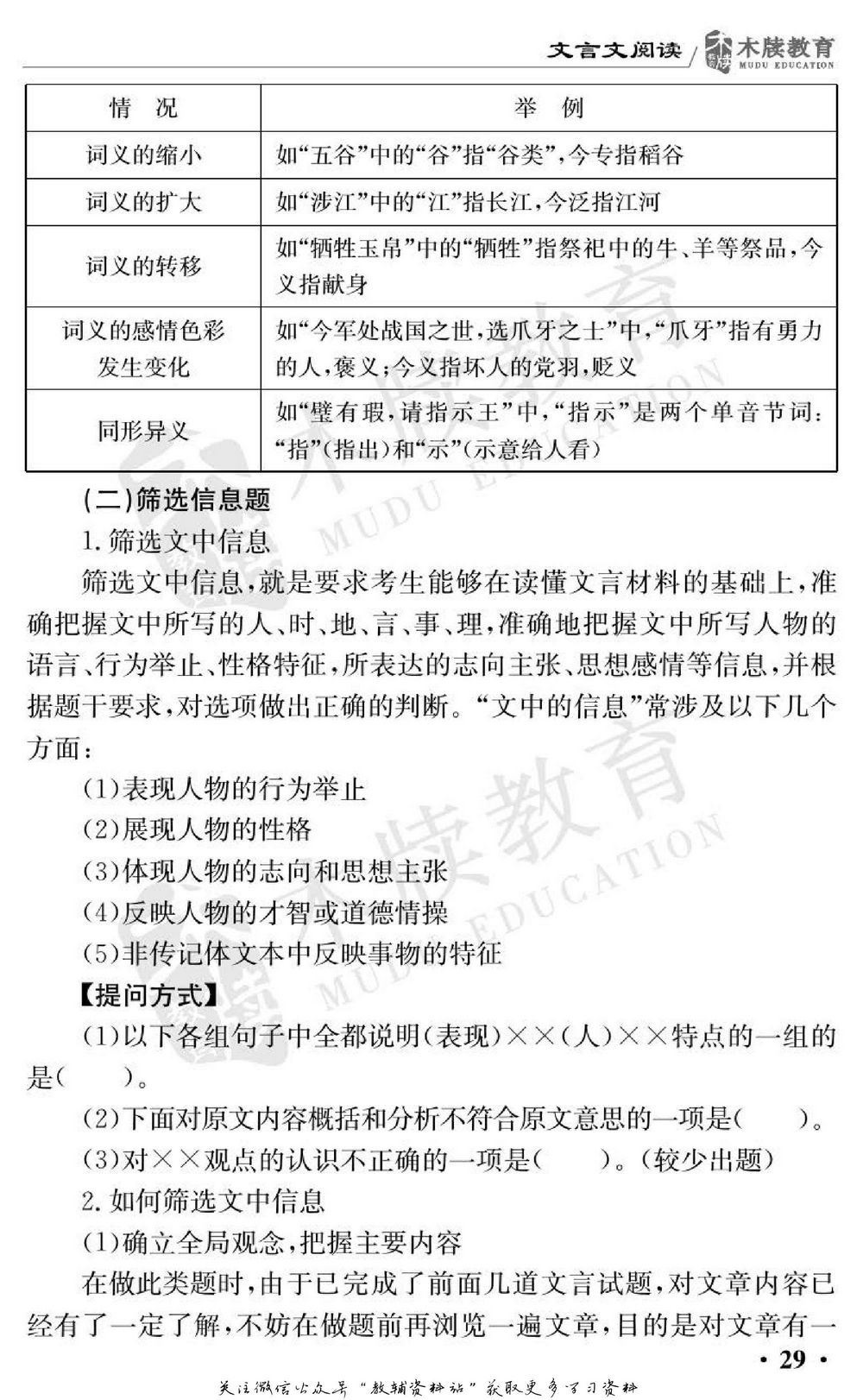 《高中语文通关宝典高考语文阅读答题模板》PDF电子版下载,高考语文阅读理解万能答题模板