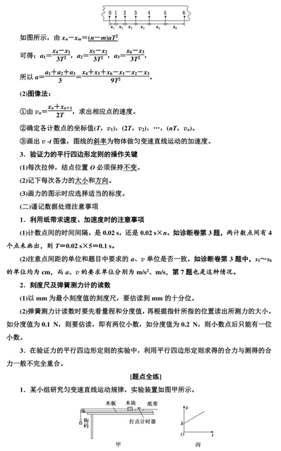 高考物理实验题型专项训练,高考物理实验题型专项训练,超全整理