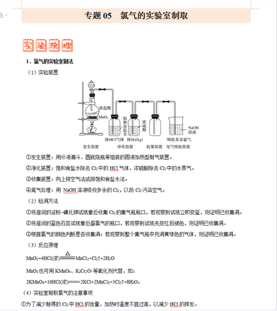 高中化学不难最难也不过这24种实验题型必刷实验考点性质题集,高中化学实验题常见考点