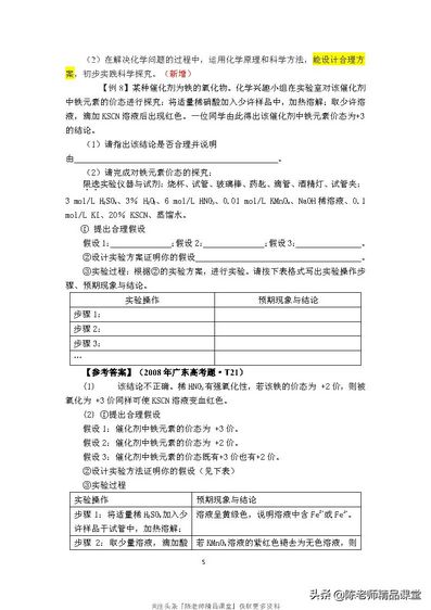 34页pdf「化学」2017年全国高考化学考试大纲(带题型示例的出处),化学高考真题分类汇编