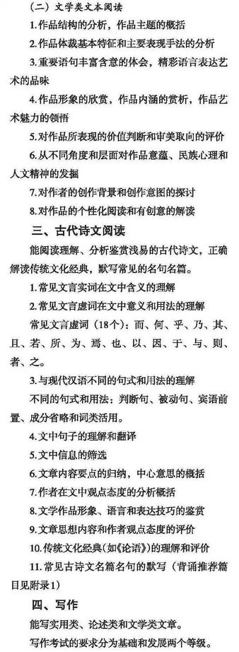 浙江考生注意2020浙江普通高考语文、数学考试说明出来了,2020年浙江高考语文考试说明