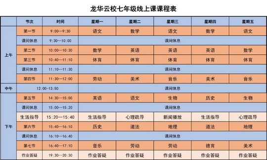 深圳小学四年级到高二停课不停学优质网课课表已公布,深圳全市小学停课