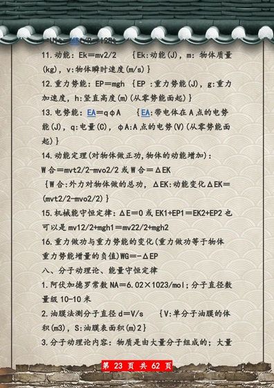 高考物理总复习超详细知识点总结大全记得收藏,高考物理知识点总结重点超详细