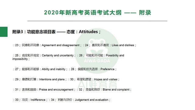 最新教育厅2020年新高考英语考试大纲正式发布附词汇表,高考英语考纲词汇表2020版