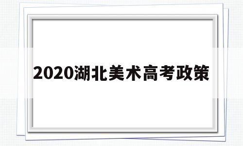 2020湖北美术高考政策 湖北美术生高考分数怎么算2020